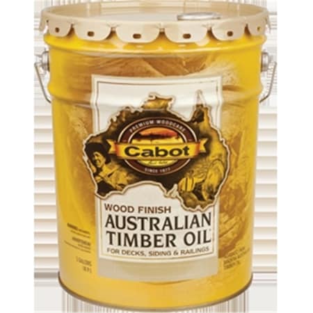 Cabot 19400 5 Gallon, Natural Australian Timber Oil Wood Finish, Water Reduced CA327473